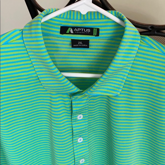 Aptus Golf Striped Tech Shirt - Picture 4 of 9
